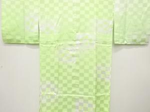 市松模様織り出し　単衣長襦袢